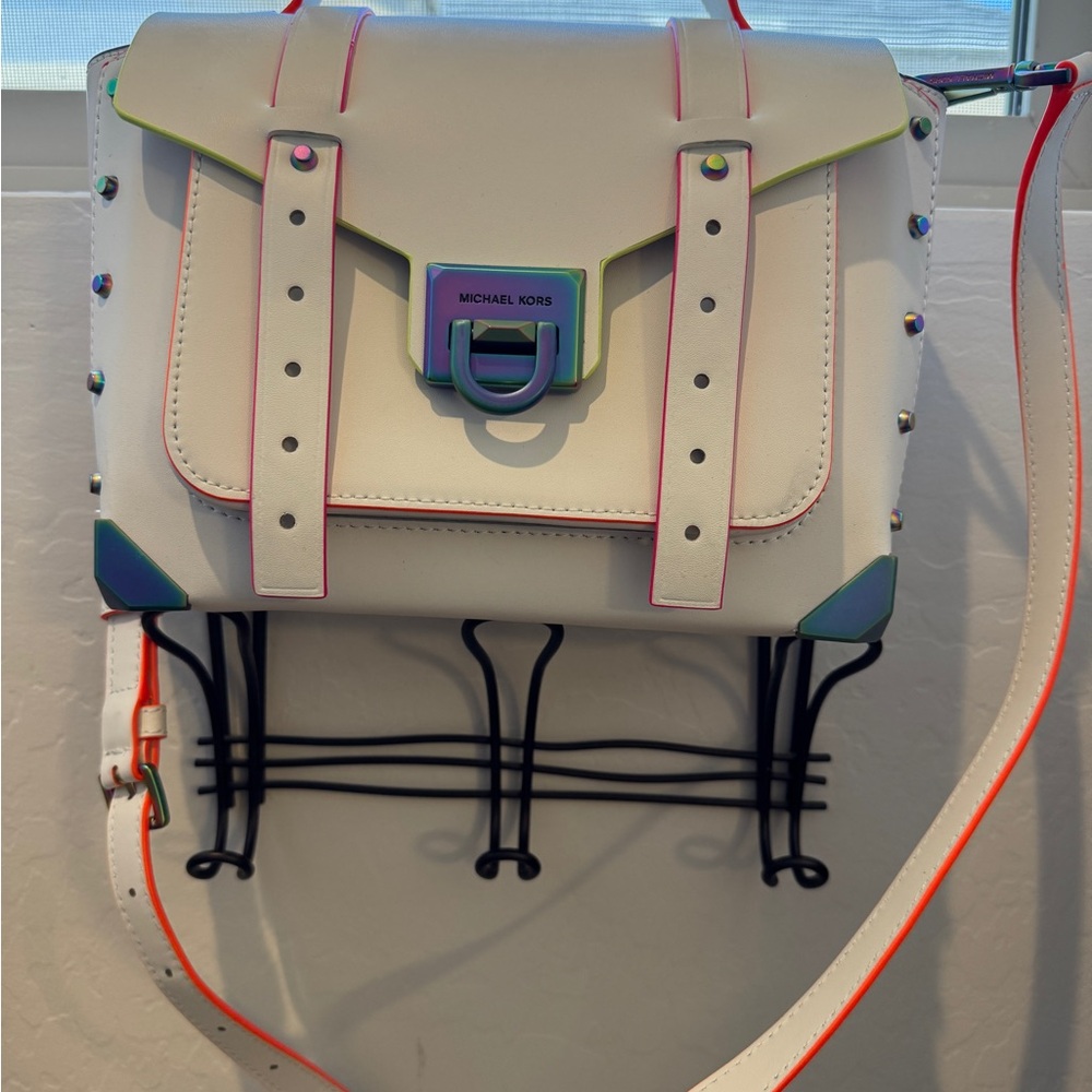 Michael Kors White and Multicolor Women's Bag